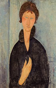 Mulher com olhos azuis, c.1918